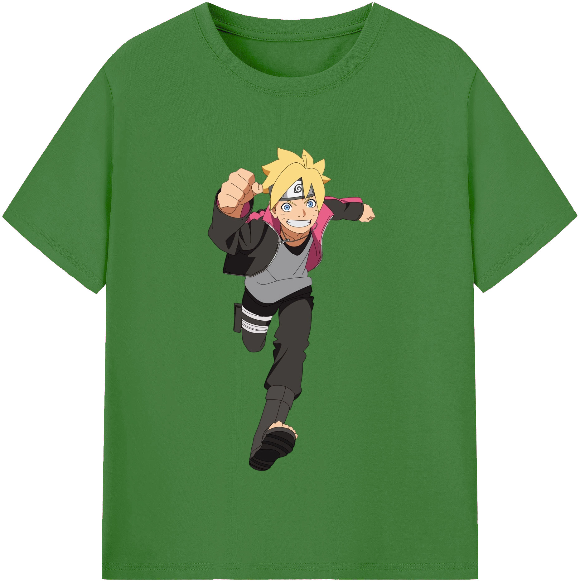 （画像用） NARUTO -ナルト- うずまき ボルト Uzumaki Boruto レディースカジュアルプリントTシャツ（綿100％）